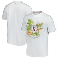 T-shirt Tommy Bahama blanc Los Angeles Angels Island League pour homme