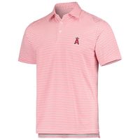 Men's Vineyard Vines Red Los Angeles Angels Heathered Winstead Sankaty Polo