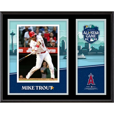 Mike Trout Los Angeles Angels 12" x 15" 2023 MLB All-Star Game Sublimated Plaque