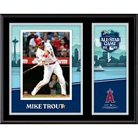 Mike Trout Los Angeles Angels 12" x 15" 2023 MLB All-Star Game Sublimated Plaque