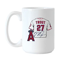 Tasse de joueur Mike Trout Los Angeles Angels 15 oz