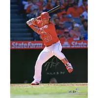 Mike Trout Los Angeles Angels Fanatics Authentic Autographed Red Nike  Authentic Jersey with 14, 16, 19 AL MVP Inscription