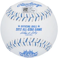 Baseball autographié par Mike Trout des Los Angeles Angels avec le logo ASG 2012 et l'inscription « 12 ASG First ASG »