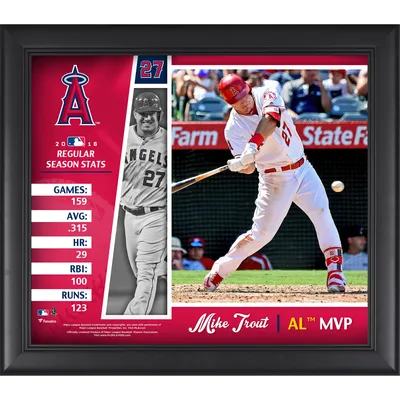Mike Trout Los Angeles Angels Fanatics Authentic Framed 15" x 17" 2016 American League MVP Collage