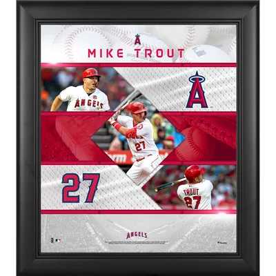 Mike Trout Los Angeles Angels Fanatics Authentic Framed 15" x 17" Stitched Stars Collage