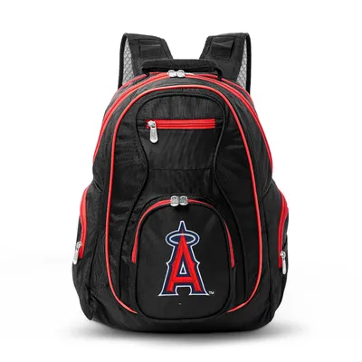 Los Angeles Angels MOJO Trim Color Laptop Backpack - Black