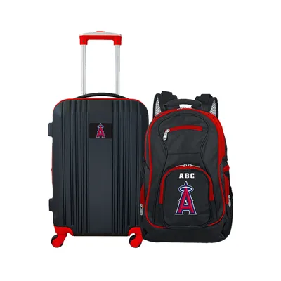Los Angeles Angels MOJO Personalized Premium 2-Piece Backpack & Carry-On Set