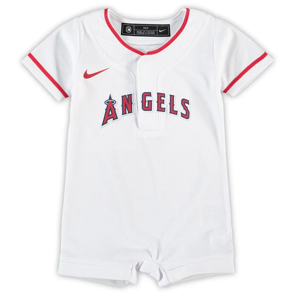 Lids Los Angeles Angels Nike Newborn & Infant Official Jersey Romper -  White