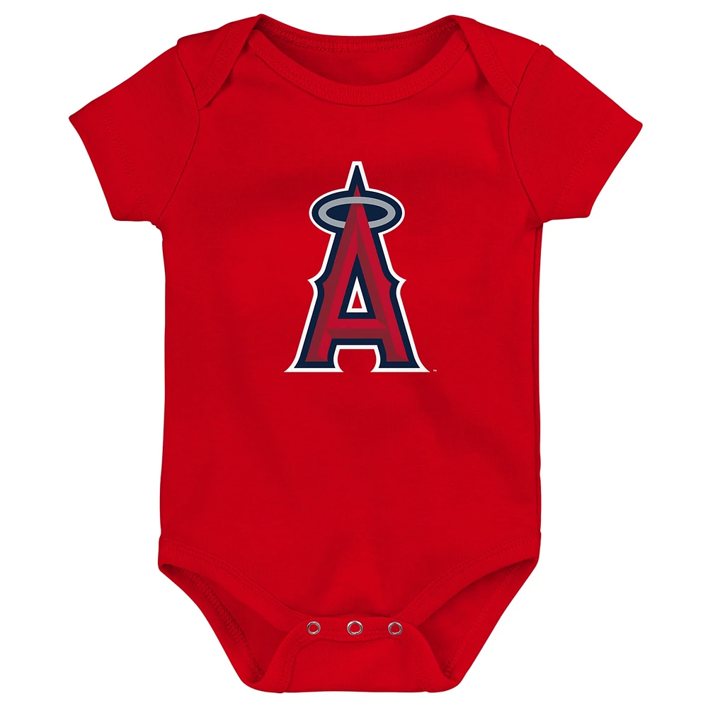 Newborn & Infant Red Los Angeles Angels Primary Team Logo Bodysuit