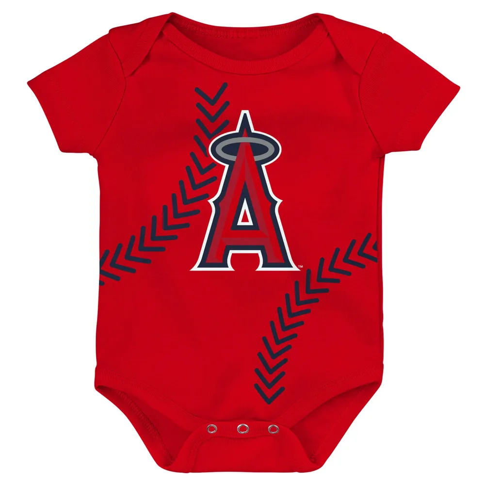 Body rouge Los Angeles Angels Running Home pour nouveau-né et bébé