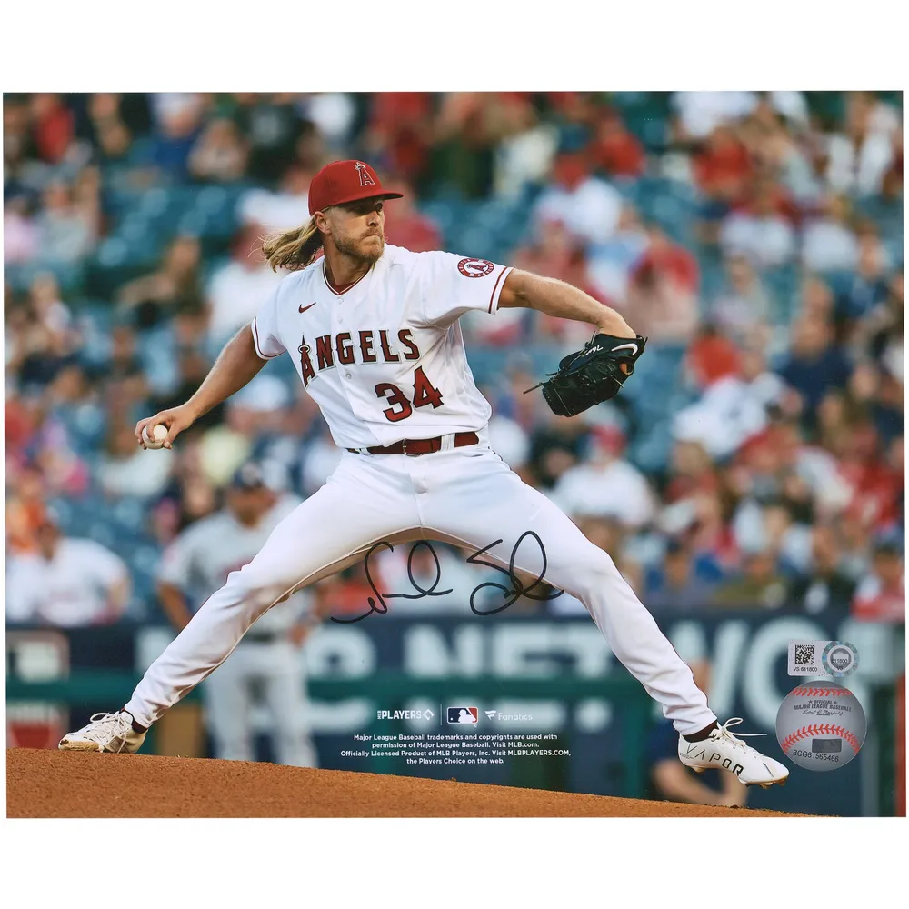 Lids Noah Syndergaard Los Angeles Angels Fanatics Authentic Autographed 8''  x 10'' Pitching Photograph