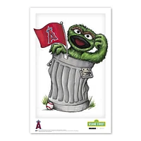 Affiche imprimée Oscar the Grouch des Los Angeles Angels de Sesame Street 11"x 17"