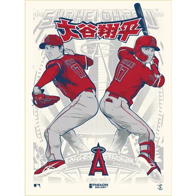Shohei Ohtani Los Angeles Angels Phenom Gallery 18'' x 24'' Serigraph Limited Edition Poster Art Print