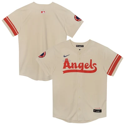 Maillot Nike crème Los Angeles Angels City Connect pour enfant d'âge préscolaire