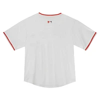 Maillot de match à domicile Nike blanc des Los Angeles Angels pour enfants d'âge préscolaire