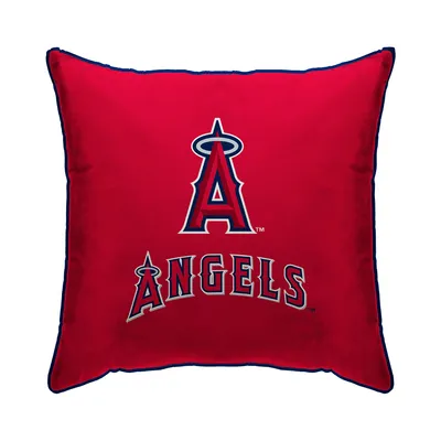 Los Angeles Angels 18" x 18" Plush Team Logo Decorative Throw Pillow - Red