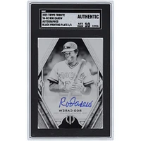 Carte autographiée Topps Tribute 2021 des Los Angeles Angels de Rod Carew avec plaque d'impression noire #TA-RC #1/1 SGC Authenticated Auto 10