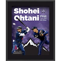 Shohei Ohtani Los Angeles Angels 10" x 13" 2021 MLB All-Star Game First Two-Way All-Star Plaque