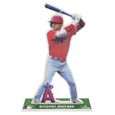 Men's Fanatics Branded Shohei Ohtani Red Los Angeles Angels Name & Number Muscle Tank Hoodie