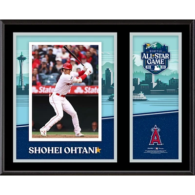 Plaque sublimée de 12" x 15" du match des étoiles de la MLB 2023 de Shohei Ohtani Los Angeles Angels