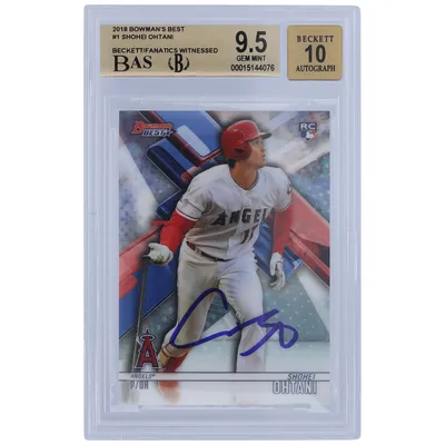 Lids Shohei Ohtani Los Angeles Angels Autographed 2018 Topps Series #700  Beckett Fanatics Witnessed Authenticated 10 Rookie Card