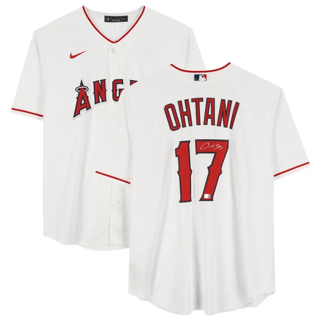 Lids Shohei Ohtani Los Angeles Angels Fanatics Authentic Autographed Nike  Framed Replica Jersey Collage - White