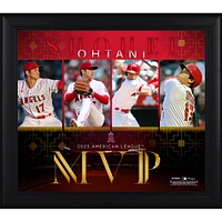Collage encadré de Shohei Ohtani Los Angeles Angels, MVP de la Ligue américaine 2023, 15" x 17"