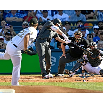 Shohei Ohtani Los Angeles Angels Unsigned Hits a Single the 2022 MLB All-Star Game Photograph