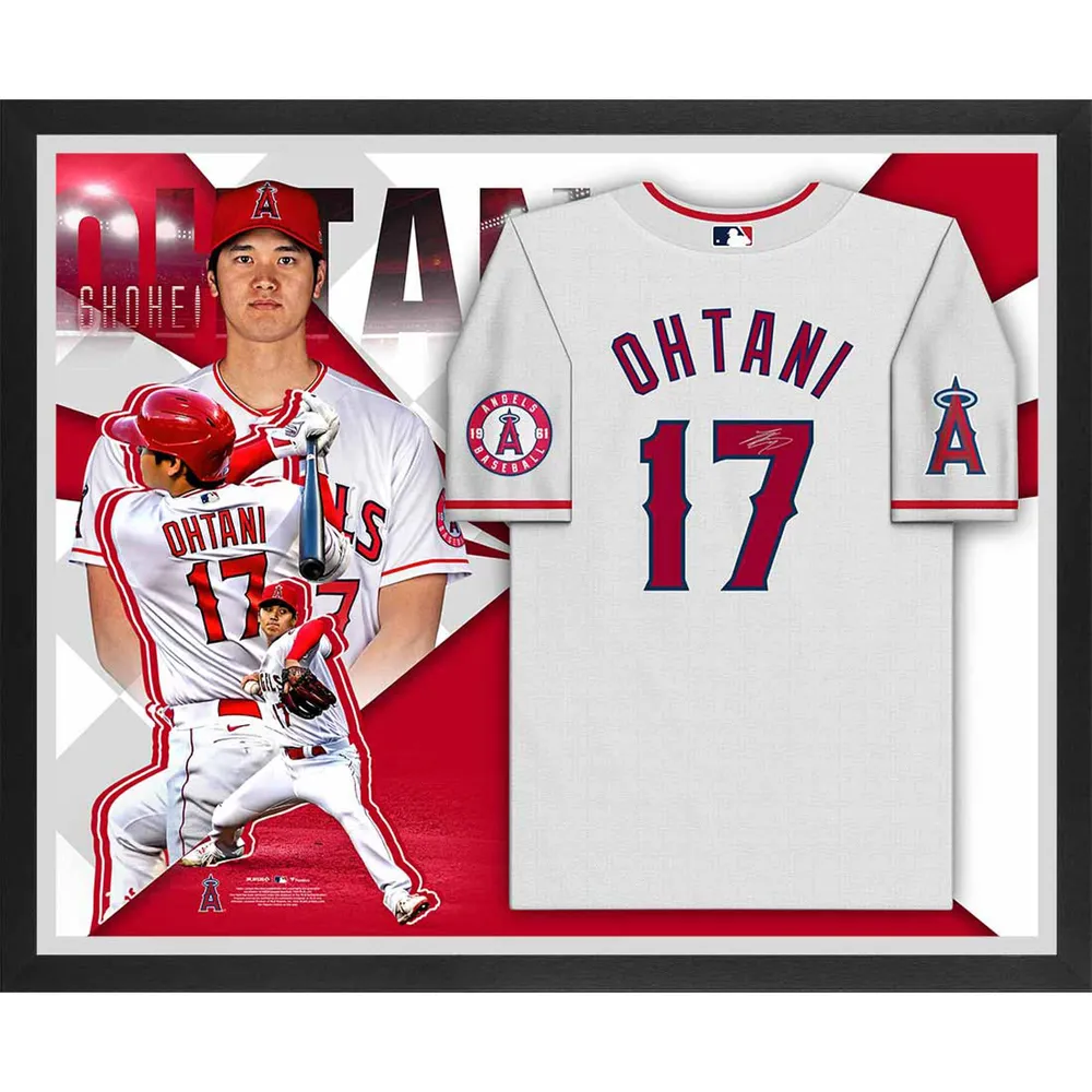 Lids Shohei Ohtani Los Angeles Angels Fanatics Authentic Autographed Nike  Framed Replica Jersey Collage - White