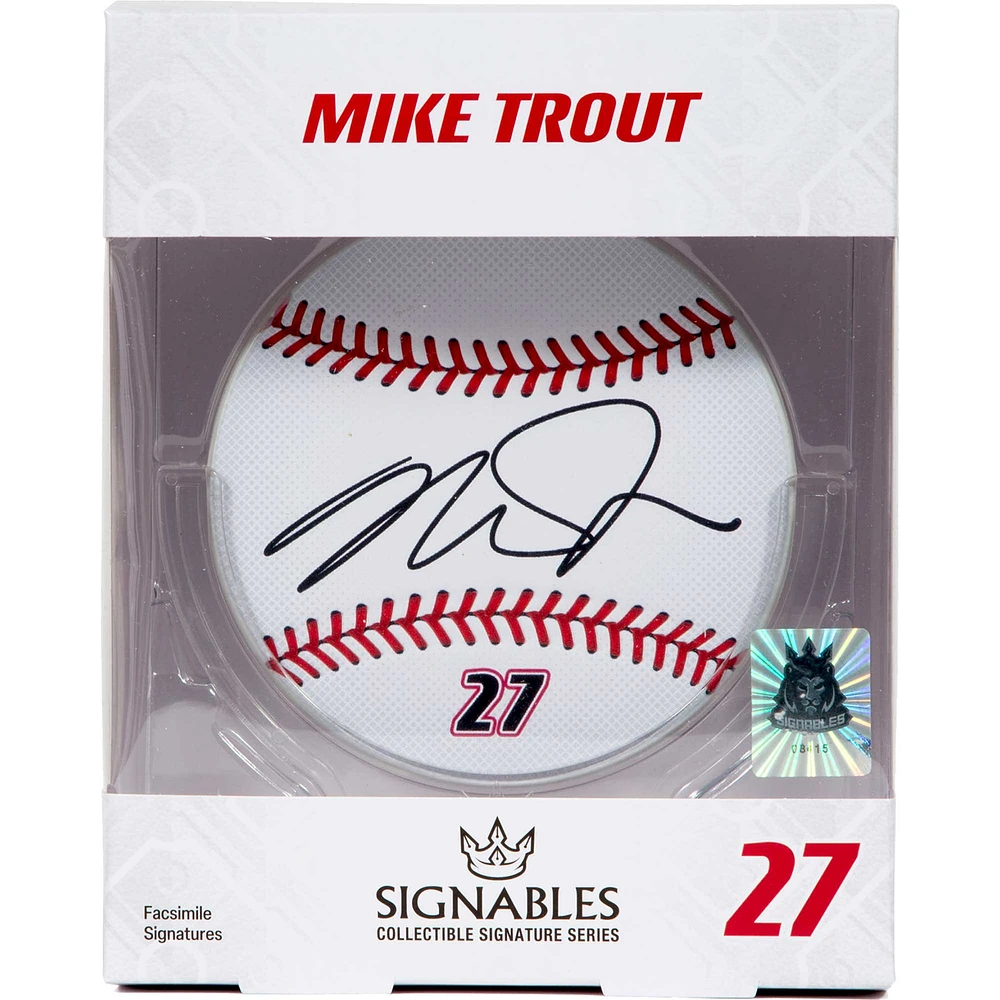 Signables Mike Trout Los Angeles Angels Série Signature Collection