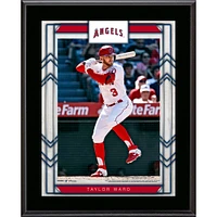 Plaque de joueur sublimée encadrée Taylor Ward Los Angeles Angels 10,5" x 13"