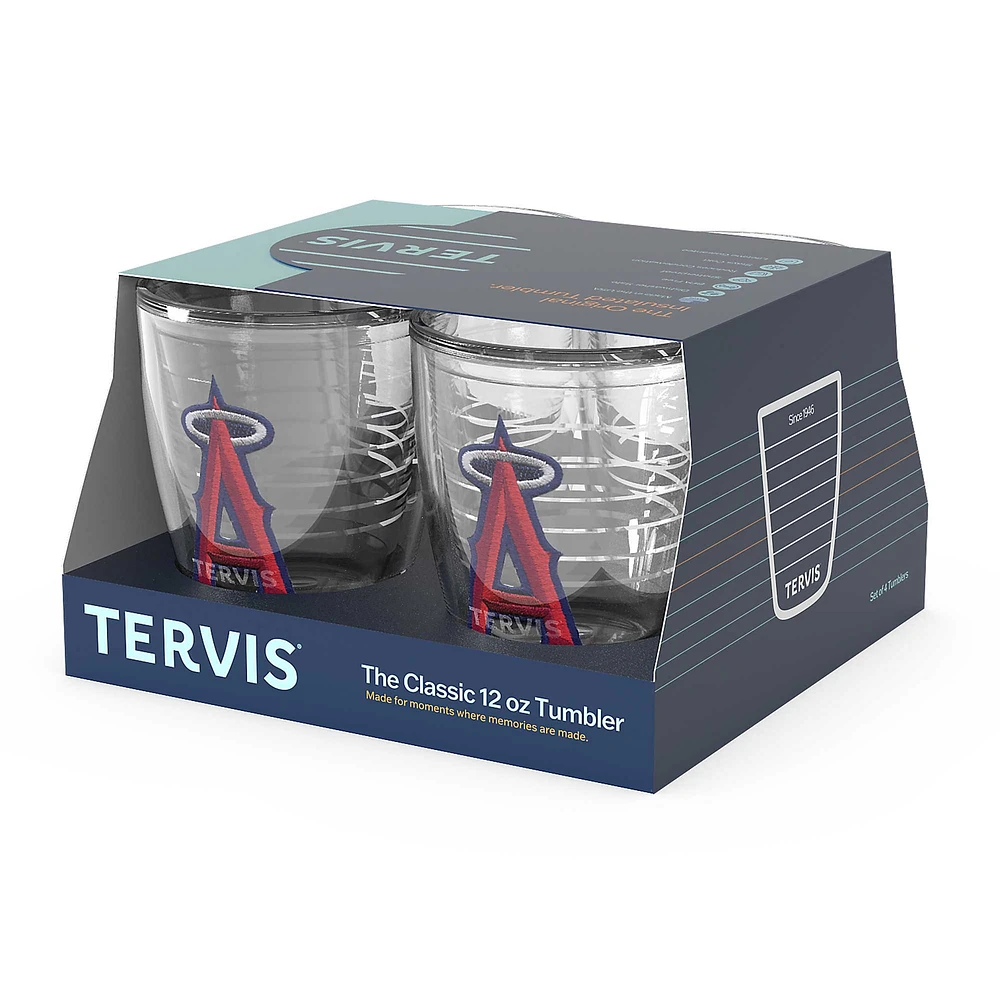 Tervis Los Angeles Angels paquet de quatre 12oz. Ensemble de gobelets emblème