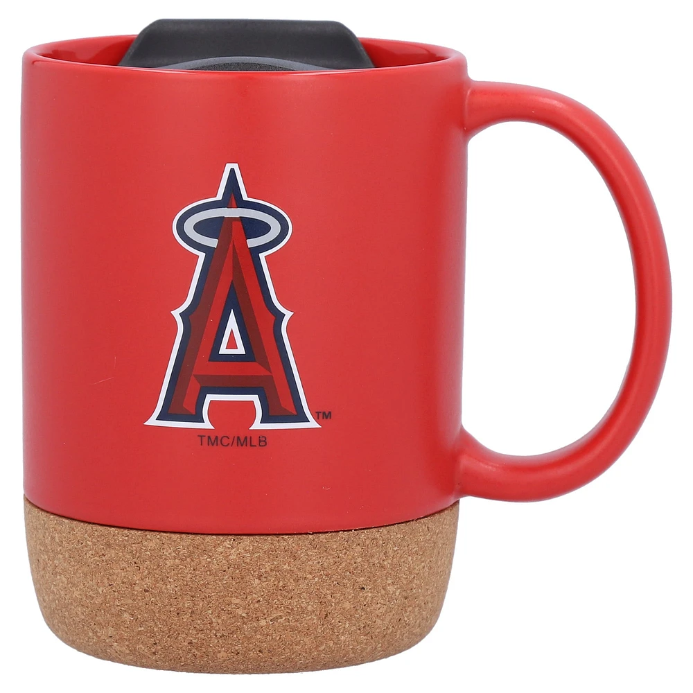 The Memory Company Los Angeles Angels 16oz. Cork Bottom Mug with Lid