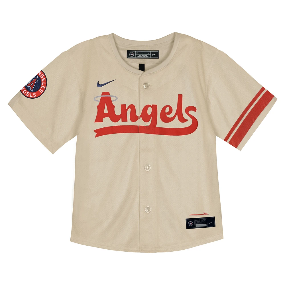 Toddler Nike  Natural Los Angeles Angels City Connect Team Limited Jersey