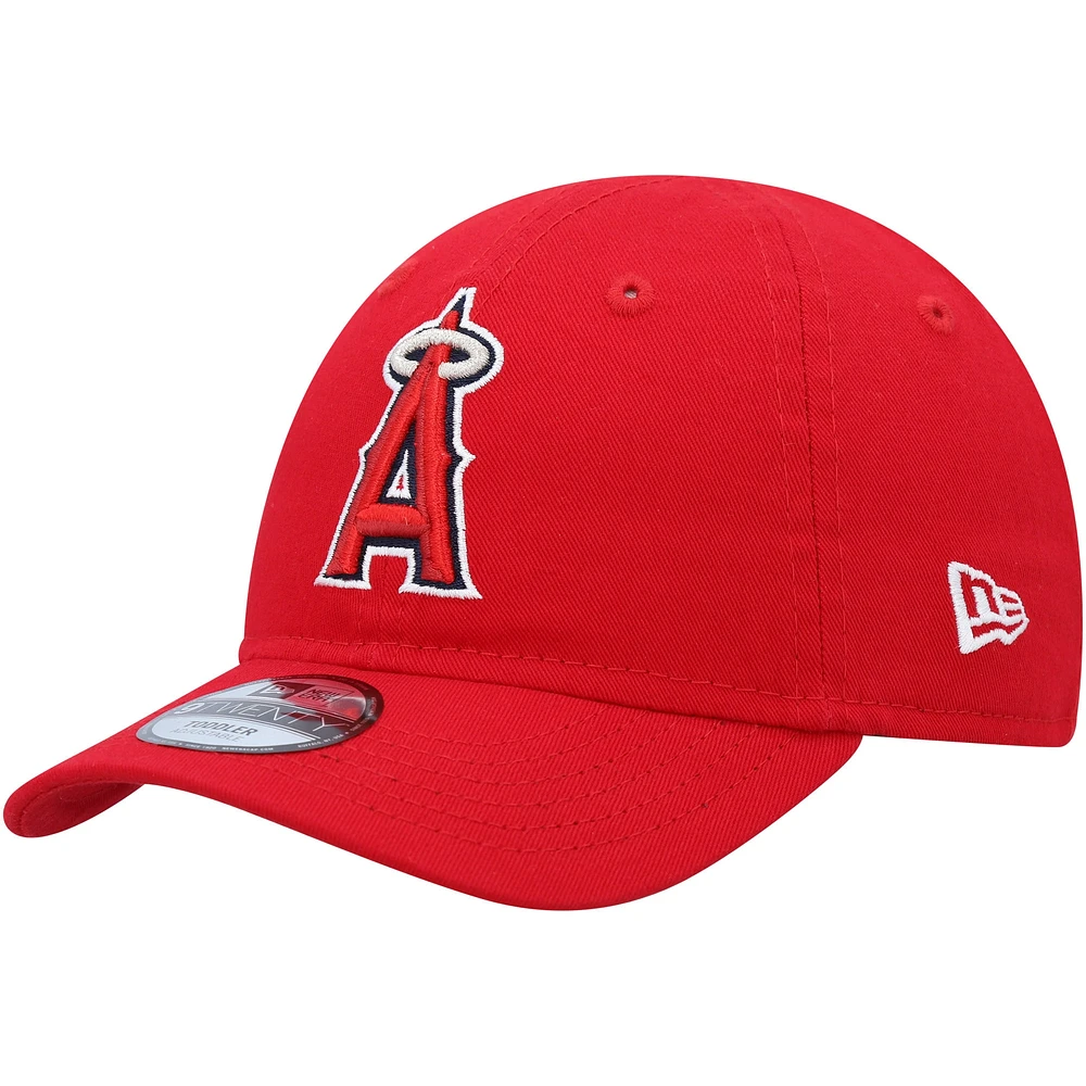 Casquette réglable rouge Los Angeles Angels Team 9TWENTY New Era pour tout-petit