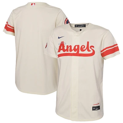 Toddler Nike Cream Los Angeles Angels City Connect Replica Jersey