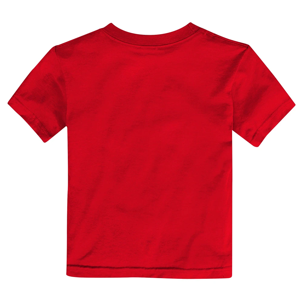 T-shirt Nike rouge Los Angeles Angels City Connect avec grand logo pour tout-petit