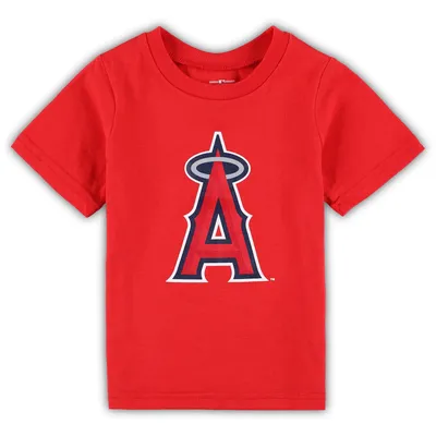 T-shirt rouge Los Angeles Angels Team Crew Logo principal pour tout-petit