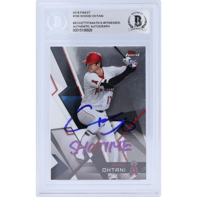 Lids Shohei Ohtani Los Angeles Angels Autographed 2018 Topps Chrome Update  #HMT1 Beckett Fanatics Witnessed Authenticated 10 Rookie Card with  Shotime Inscription