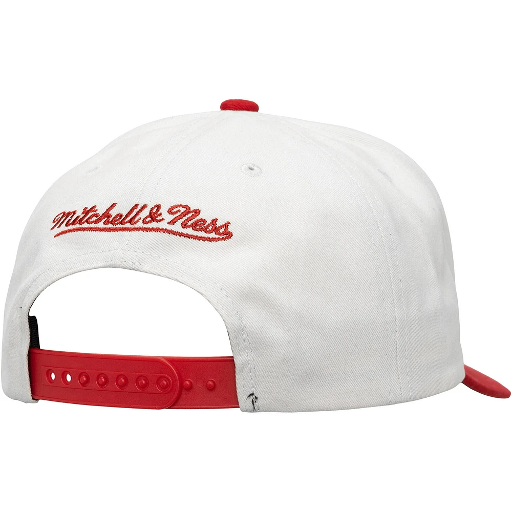 Unisex Mitchell & Ness  White Los Angeles Angels Basic Coop Pro Adjustable Hat
