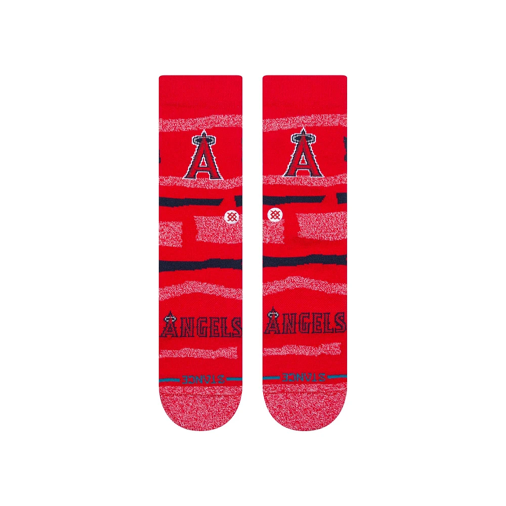 Unisex Stance  Los Angeles Angels Squeeze Tri-Blend Knit Crew Socks