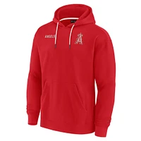 Sweat à capuche unisexe Fanatics Los Angeles Angels Elements en polaire super doux rouge