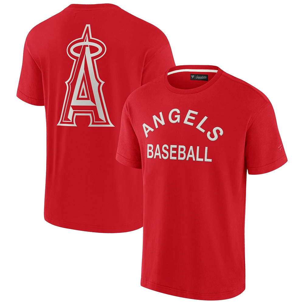 T-shirt unisexe Fanatics rouge Los Angeles Angels Elements super doux à manches courtes