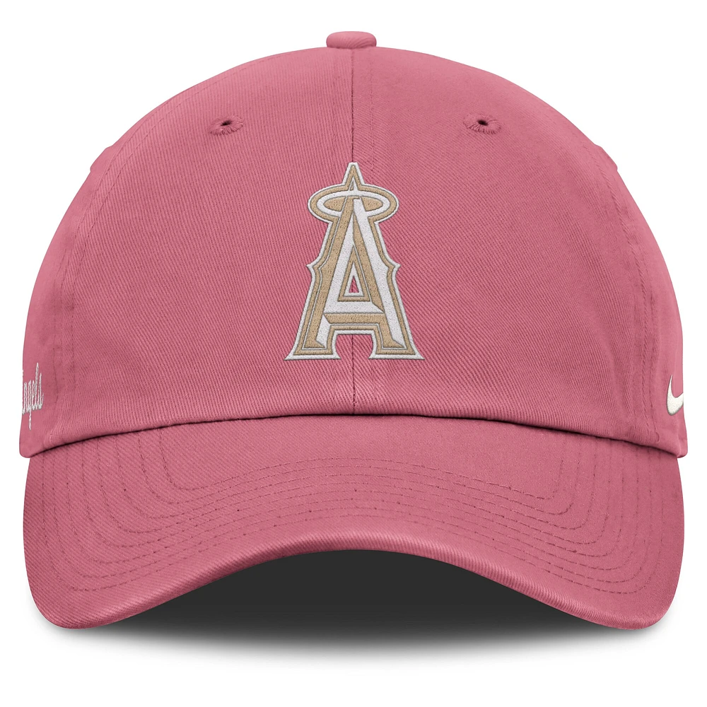 Unisex Nike Pink Los Angeles Angels Club Adjustable Hat
