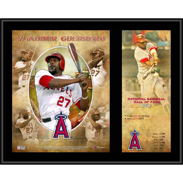 Lids Vladimir Guerrero Los Angeles Angels Fanatics Authentic 12 x 15 Hall  of Fame Career Profile Sublimated Plaque