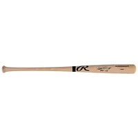 Batte de baseball professionnelle Rawlings Blonde autographiée par Vladimir Guerrero des Los Angeles Angels avec l'inscription « HOF 18 »