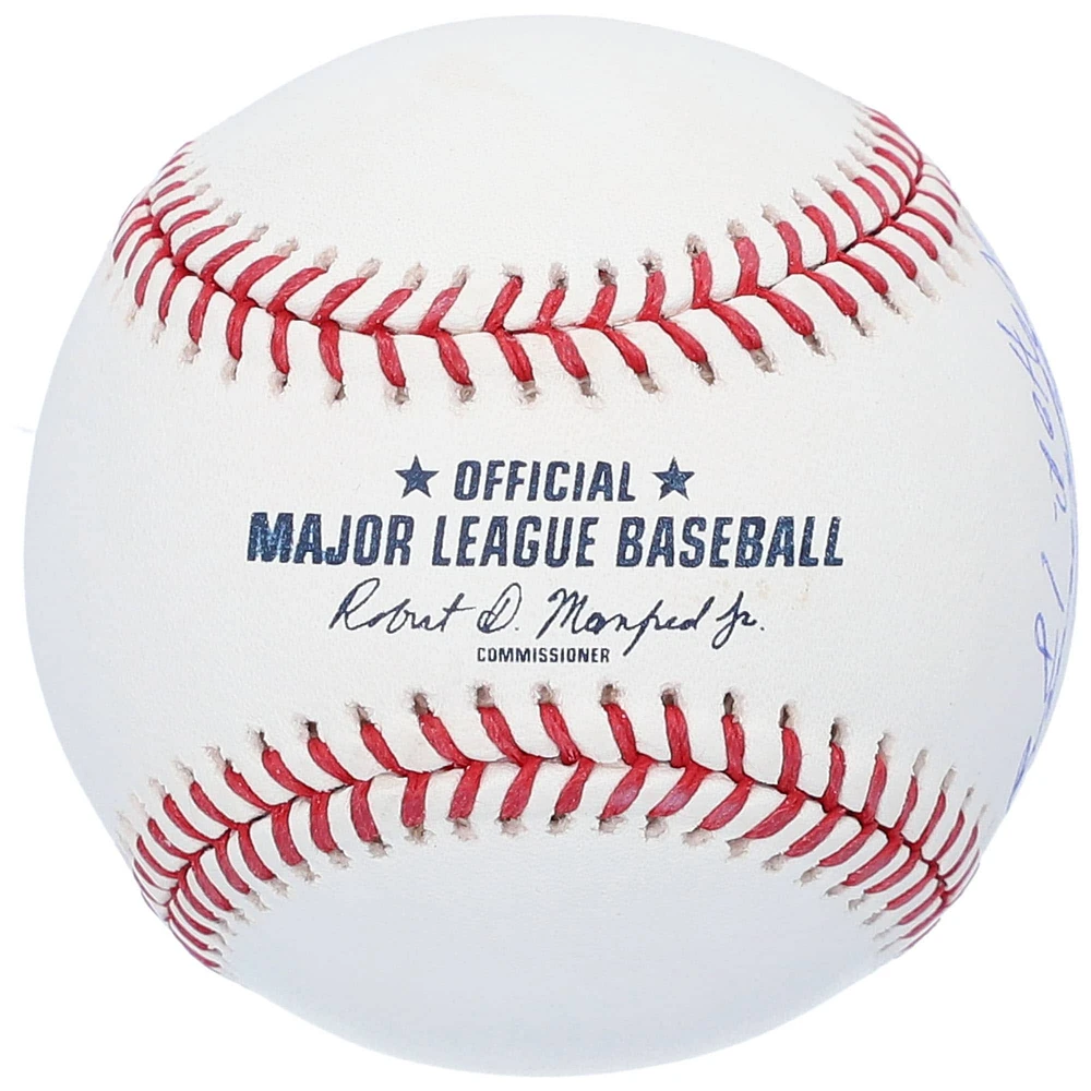Vladimir Guerrero Los Angeles Angels Autographed Hall of Fame Logo Baseball with "HOF 18" Inscription