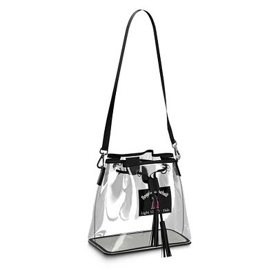 WEAR by Erin Andrews Los Angeles Angels Clear Stadium Bucket Purse