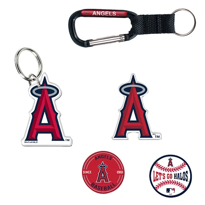 Lot de 5 porte-clés et aimants pour réfrigérateur WinCraft Los Angeles Angels