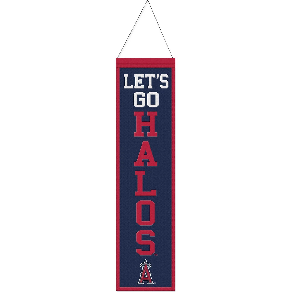 Bannière WinCraft Los Angeles Angels 8" x 32" Slogan Wool